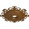 Ekena Millwork Orleans Ceiling Medallion (Fits Canopies up to 8 1/4"), 38 3/8"OD x 6 5/8"ID x 2 7/8"P, Smokey Topaz CM38OLSTF - alternate 2